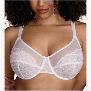HSIA Lace Underwire‎ Bra 38DD Plus Size Support Adjustable Straps Comfort Fit